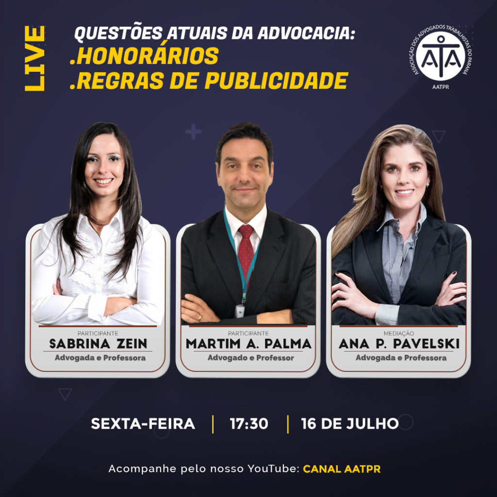 Live AATPR. Questões atuais da Advocacia