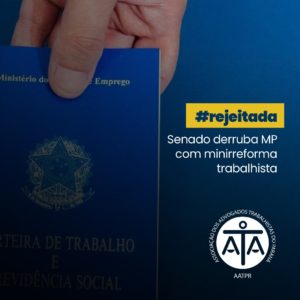 Senado derruba MP com minirreforma trabalhista